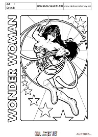 wonder-woman boyama sayfaları